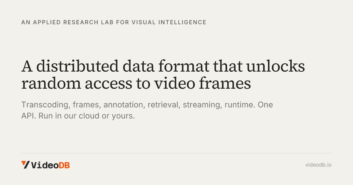Platform — VideoDB